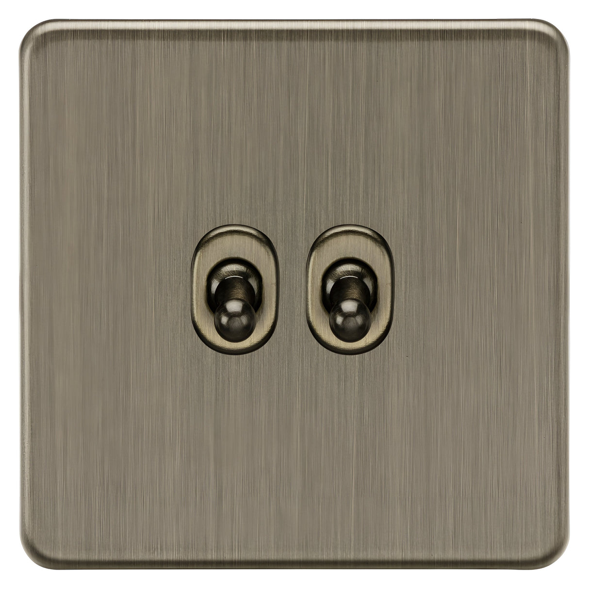 10AX 2G 2-way Toggle Switch - Antique Brass