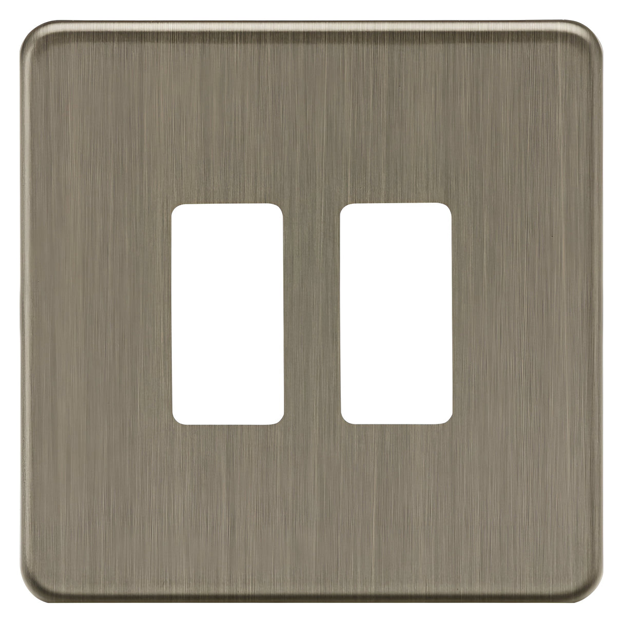 2G Grid Faceplate - Antique Brass