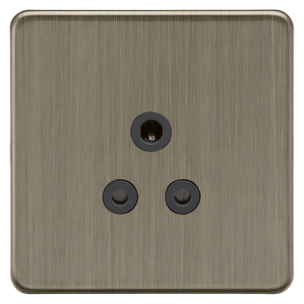 5A Unswitched Socket - Antique Brass