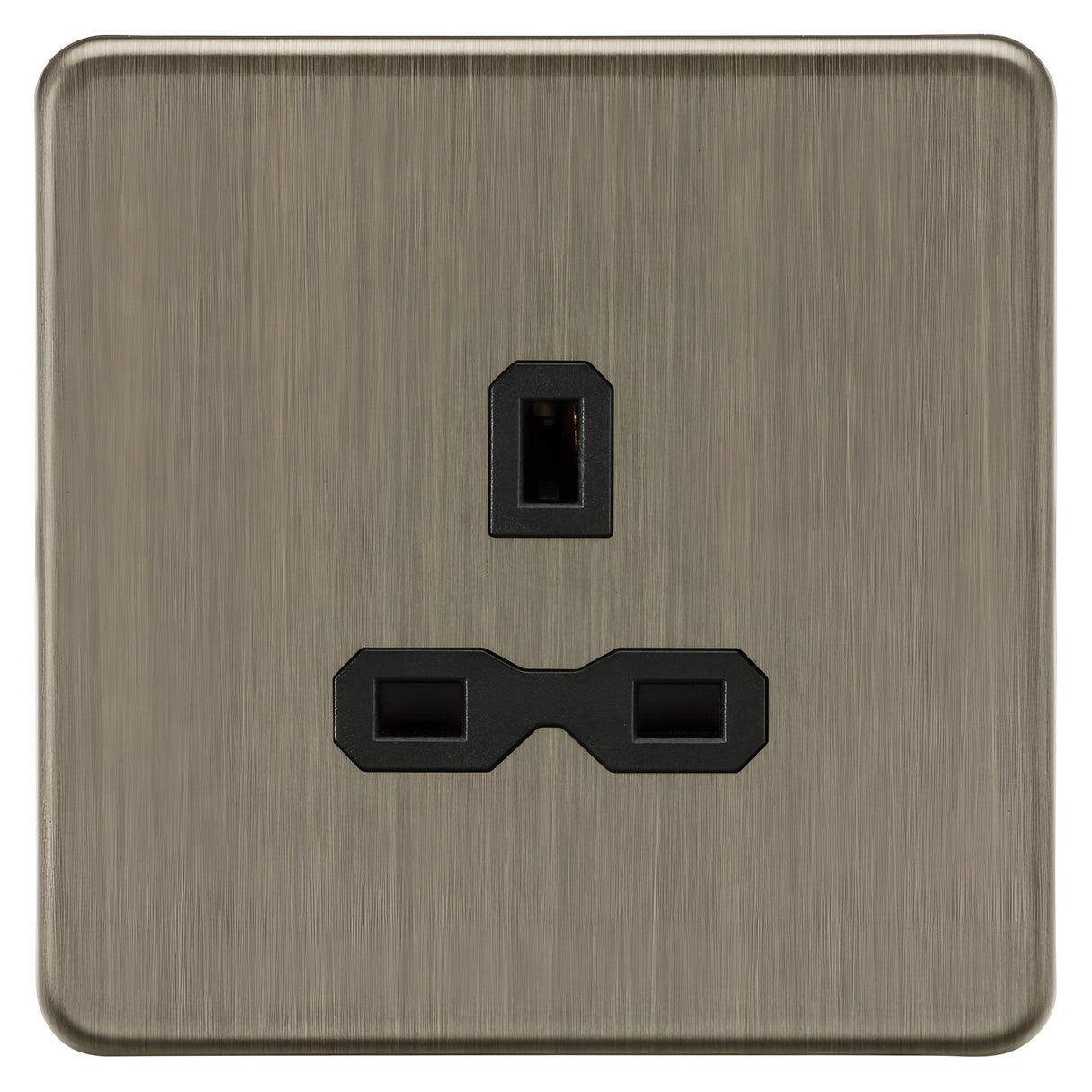 13A 1G Unswitched Socket - Antique Brass