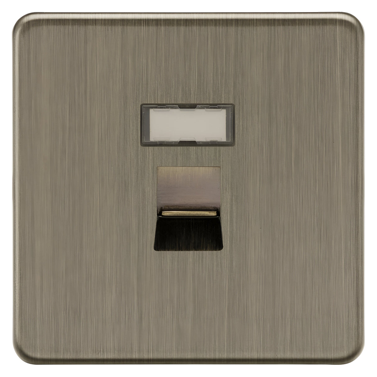 RJ45 network outlet - Antique Brass