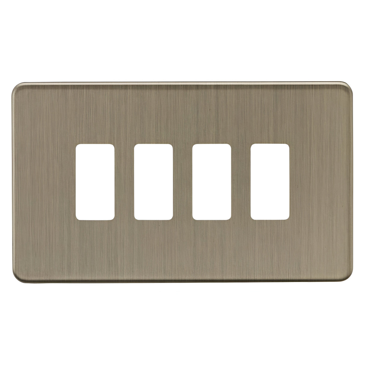 4G Grid Faceplate - Antique Brass