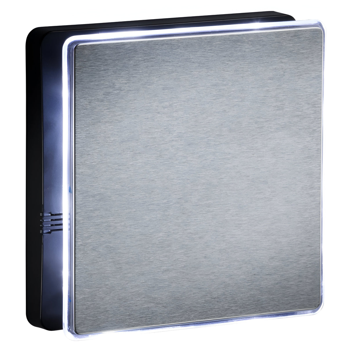 IP45 100mm LED Backlit Extractor Fan with Overrun Timer - Steel