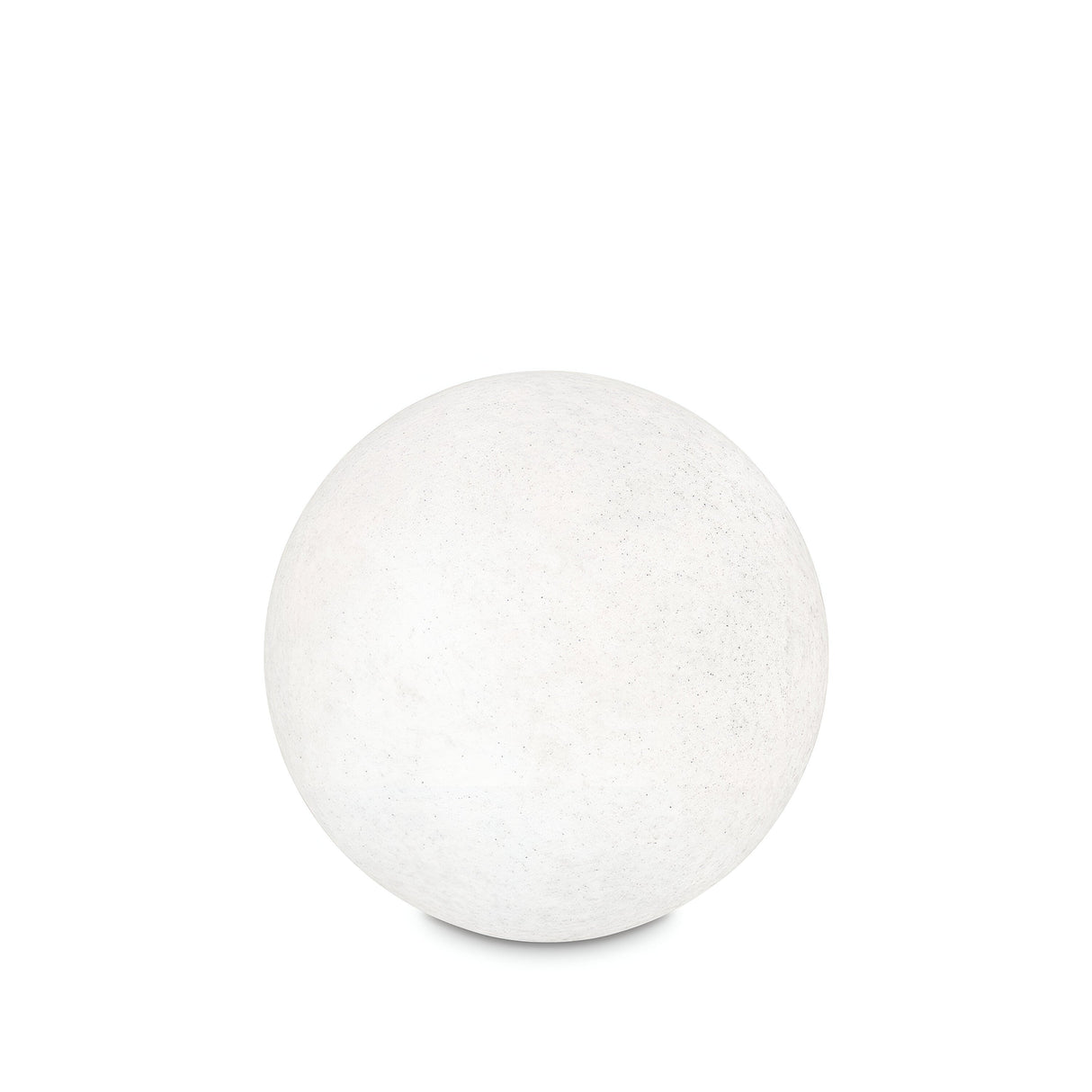 A round, white textured Gloriana Outdoor Pedestal Light with a subtle granite effect is centered against a plain white background.