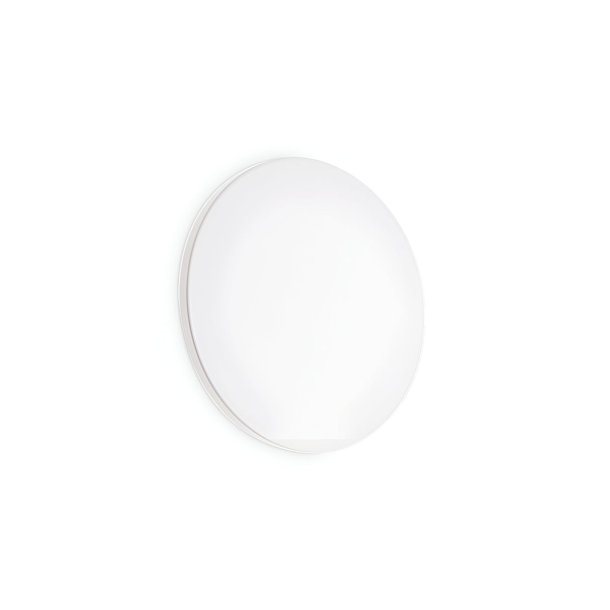 The NovaLite LED Round Ceiling & Wall Light, featuring a 9.5W power rating and a 3000K color temperature, is flush-mounted against a plain white background. This 15cm white light offers a sleek and modern aesthetic with smooth edges and a uniform surface, providing an energy-efficient design perfect for contemporary spaces.