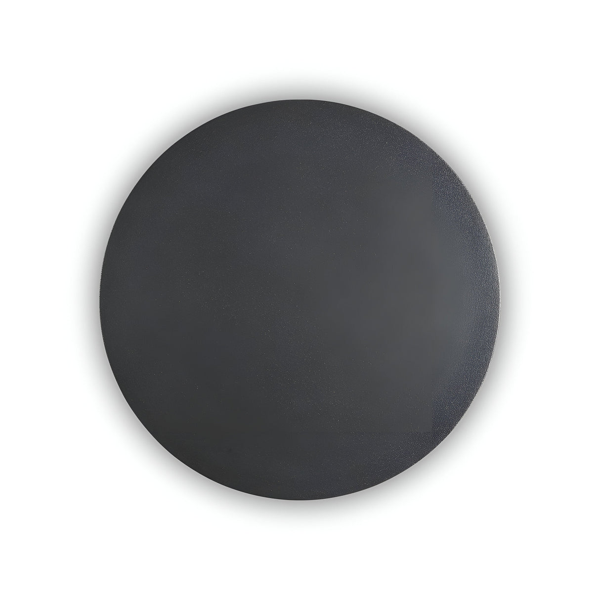 The NovaLite LED Round Ceiling & Wall Light 11W 3000K in Black, measuring 20cm, functions as a contemporary lighting fixture against a plain white background.