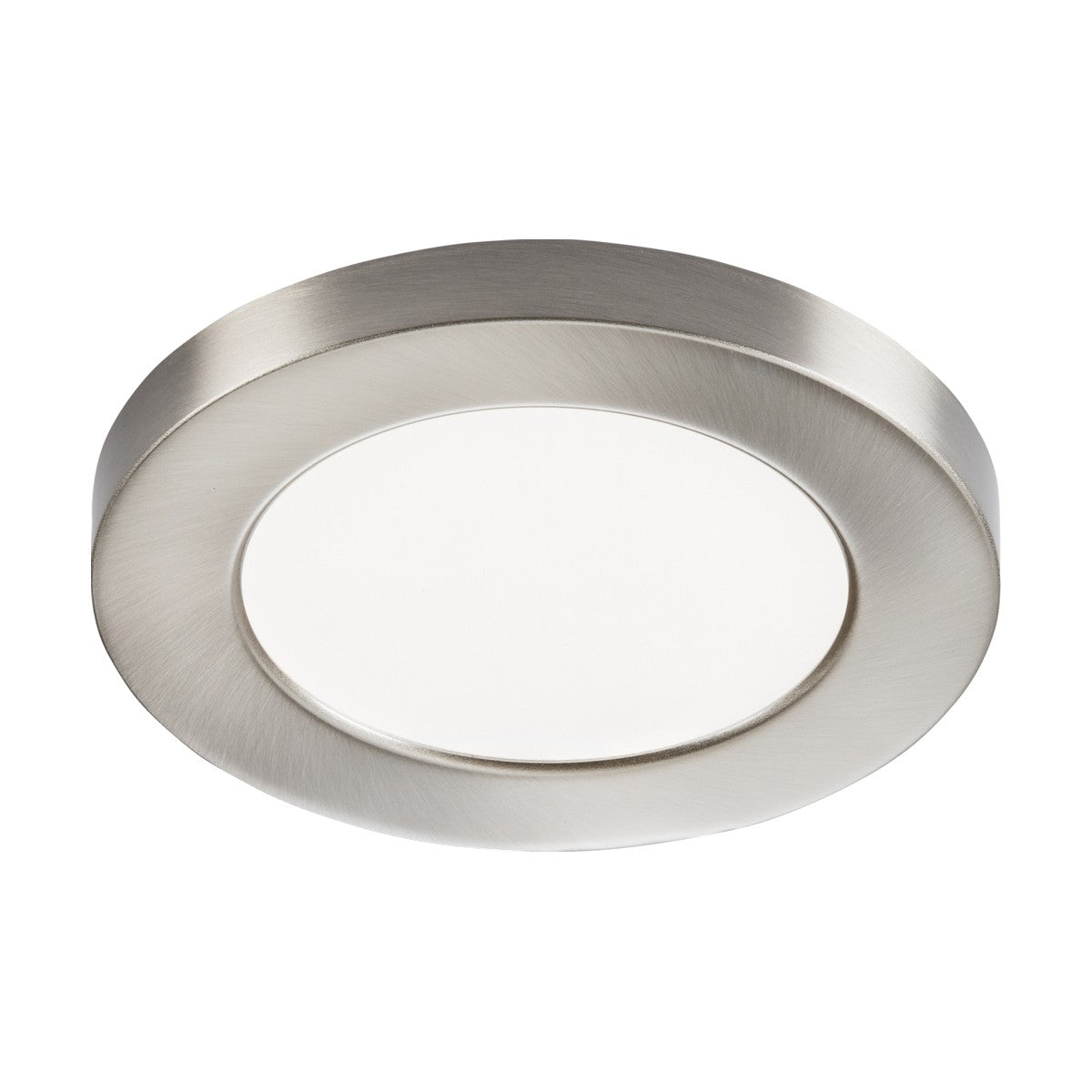 The CPL6 Brushed Chrome Bezel is a modern circular LED ceiling light featuring a flat, white diffuser. Its sleek design includes a brushed chrome frame and a magnetic bezel, making it perfect for contemporary interiors.