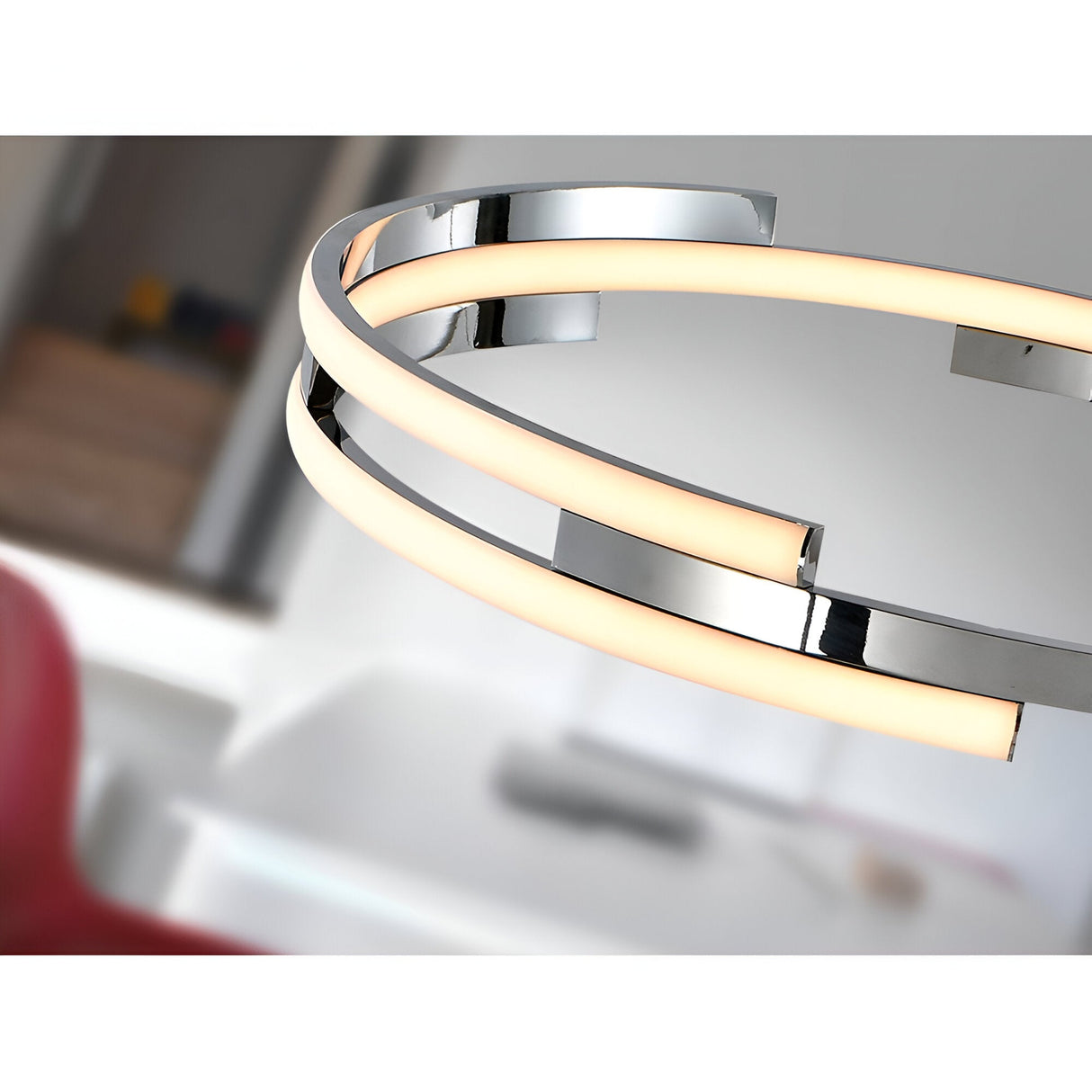 Ciclos Dimmable LED Circular Suspension Light 52W 3000K - Chrome