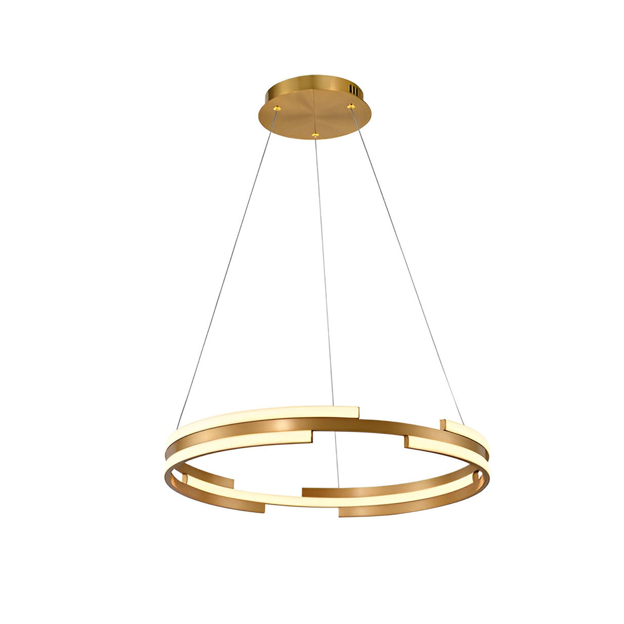 Ciclos Dimmable LED Circular Suspension Light 52W 3000K - Gold