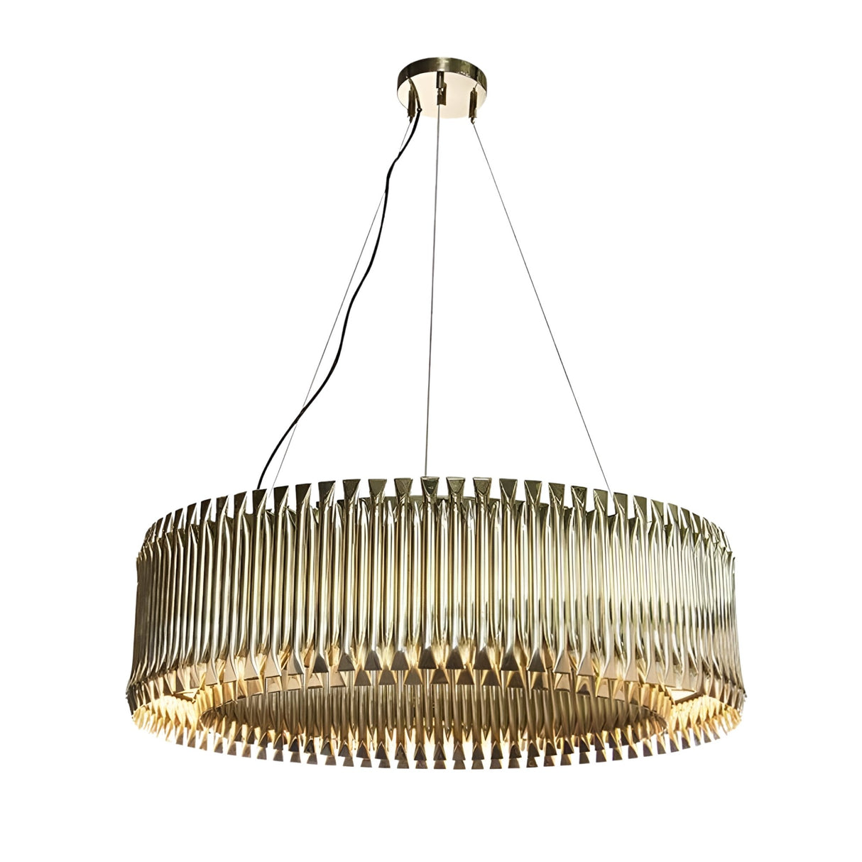 Aurelio 24 Light Brass Chandelier - Gold