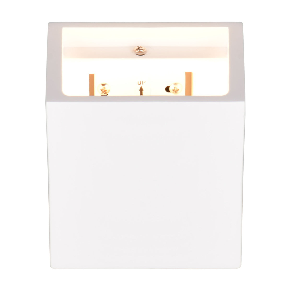 Dadi Up Down Plaster Wall Light – White