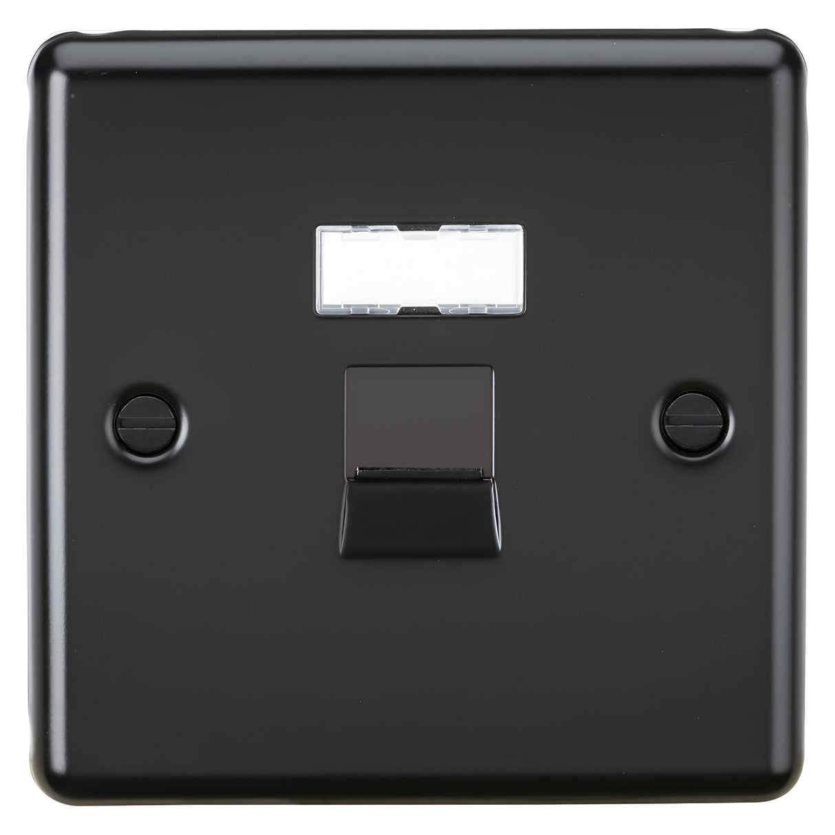 UTP CAT6a RJ45 Network Outlet - Matt Black