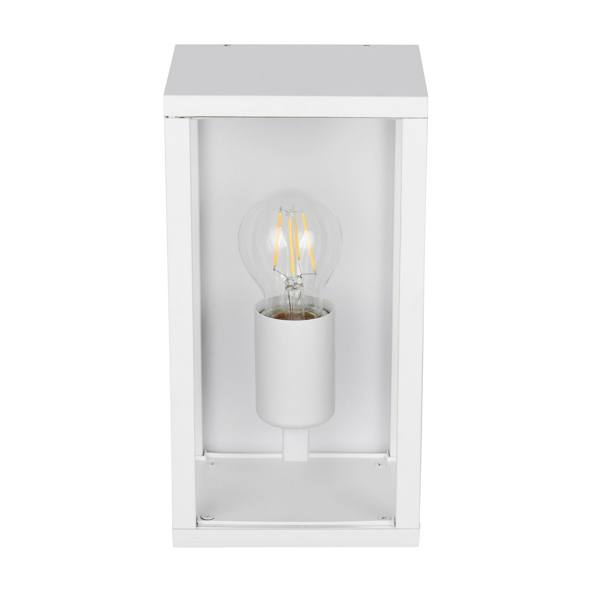 Garonne Lantern Outdoor Wall Light – Matt White