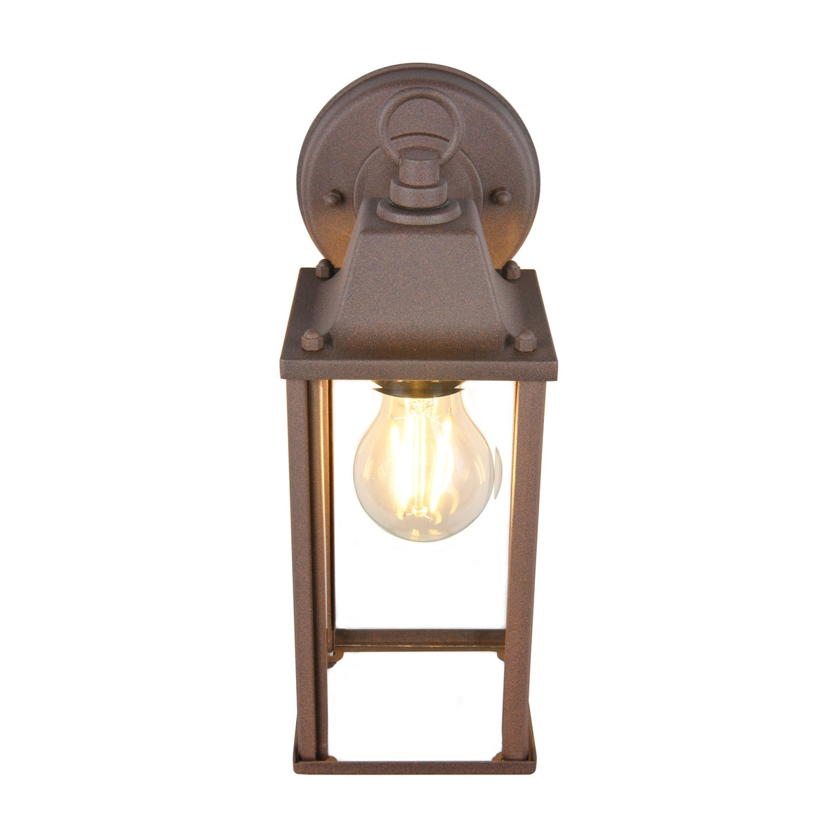 Olona Lantern Outdoor Wall Light – Rust