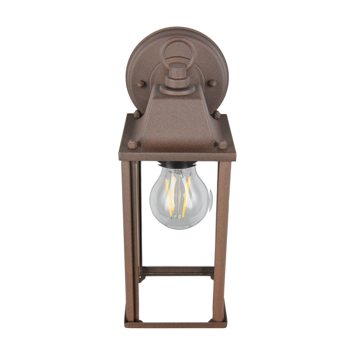 Olona Lantern Outdoor Wall Light – Rust