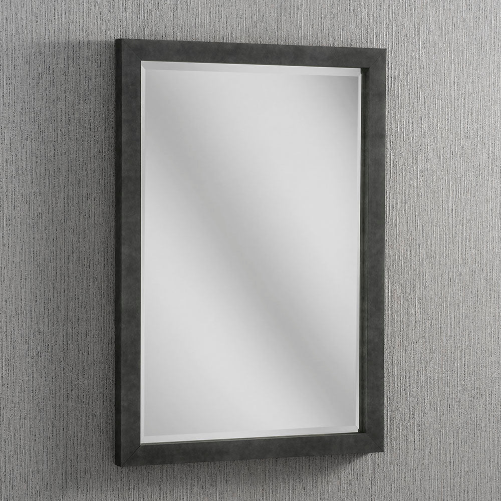 Modern rectangular wall mirror featuring a sleek charcoal grey frame with clean lines, perfect for creating depth and elegance in hallways, living rooms, or bathrooms. Enhances light and complements contemporary interiors with its understated design.