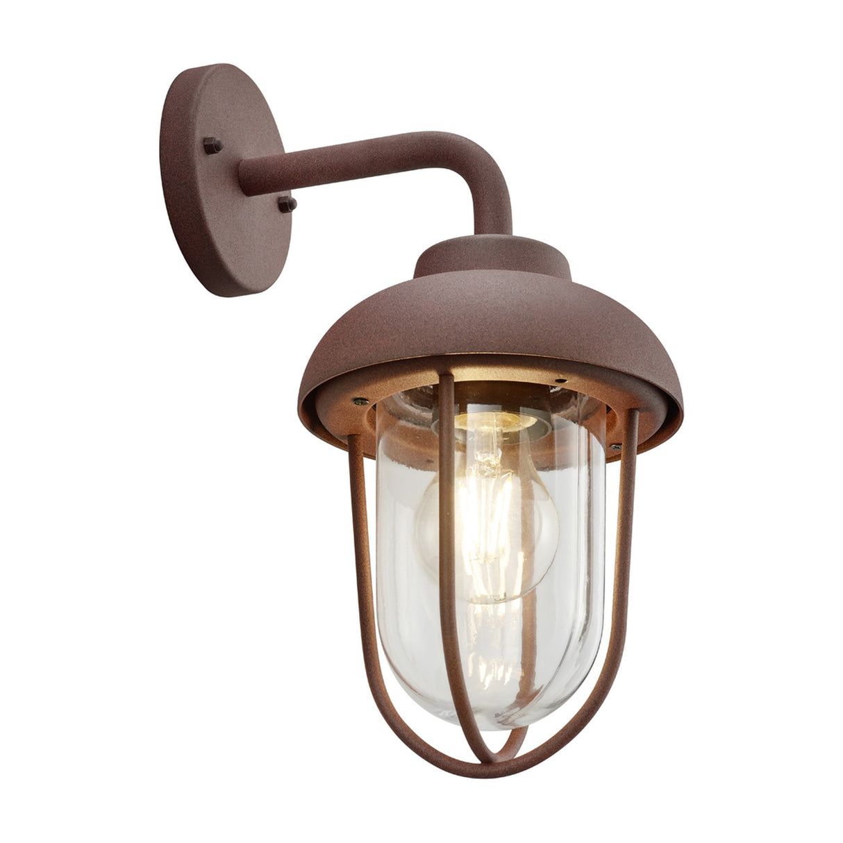 Duero Lantern Outdoor Wall Light – Rust
