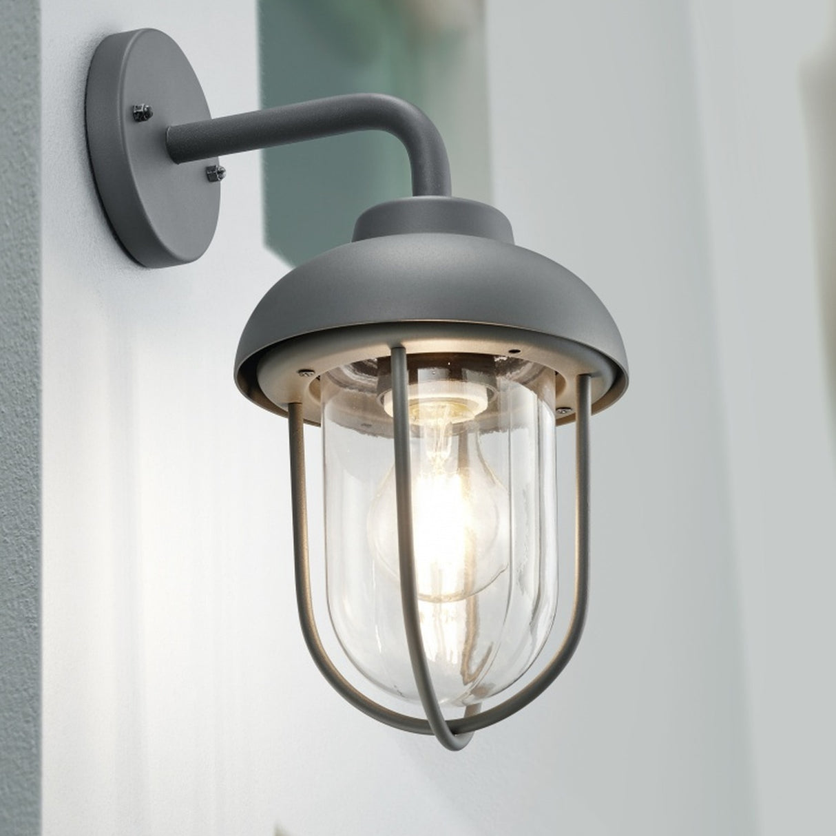 Duero Lantern Outdoor Wall Light – Anthracite