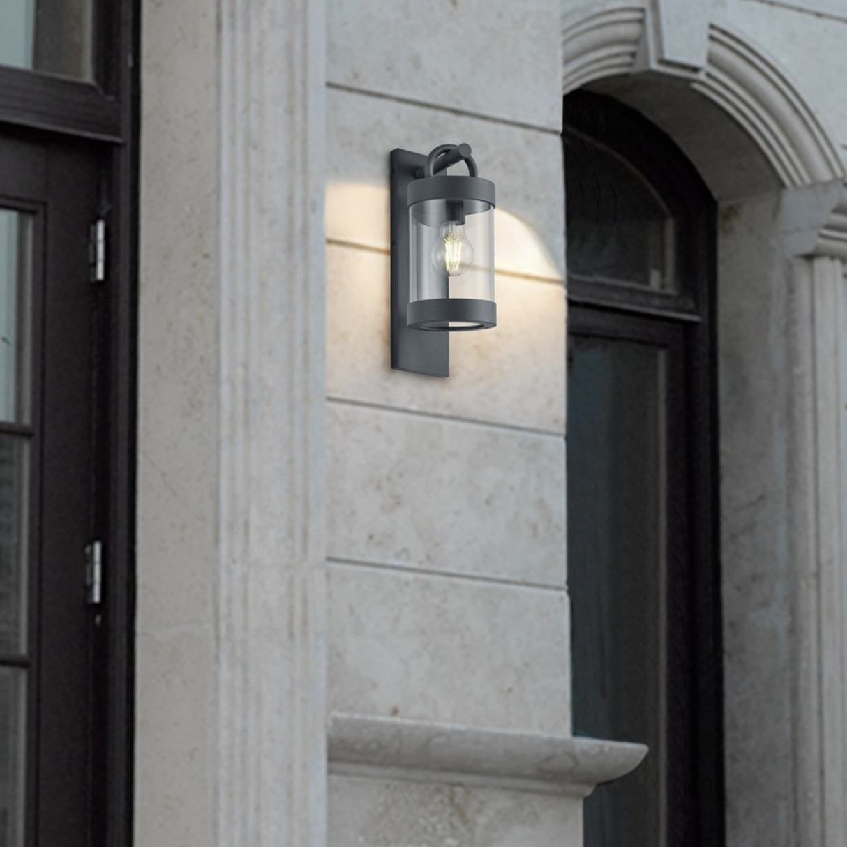 Sambesi Lantern Outdoor Wall Light – Anthracite