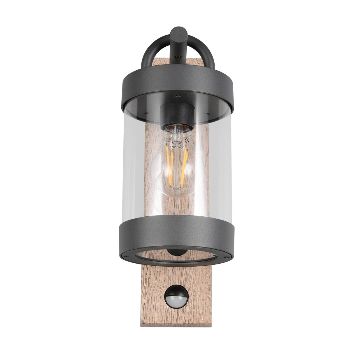 Sambesi PIR Outdoor Wall Light – Wood Effect