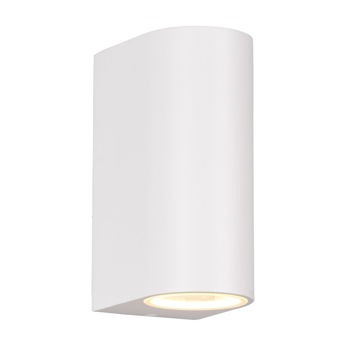 Roya Up Down Round Outdoor Wall Light – Matt White