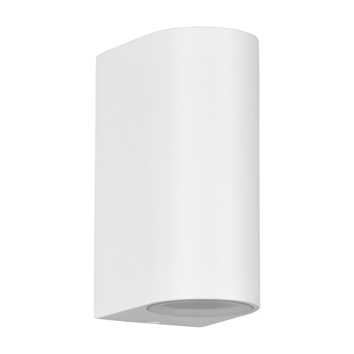 Roya Up Down Round Outdoor Wall Light – Matt White