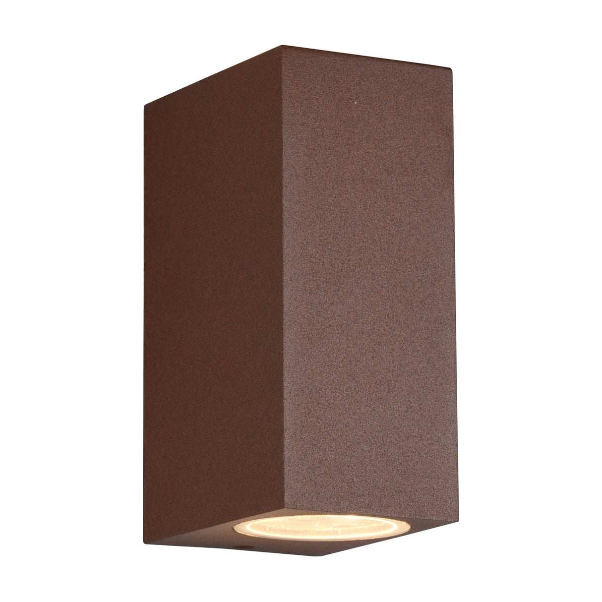 Roya Up Down Square Outdoor Wall Light – Rust