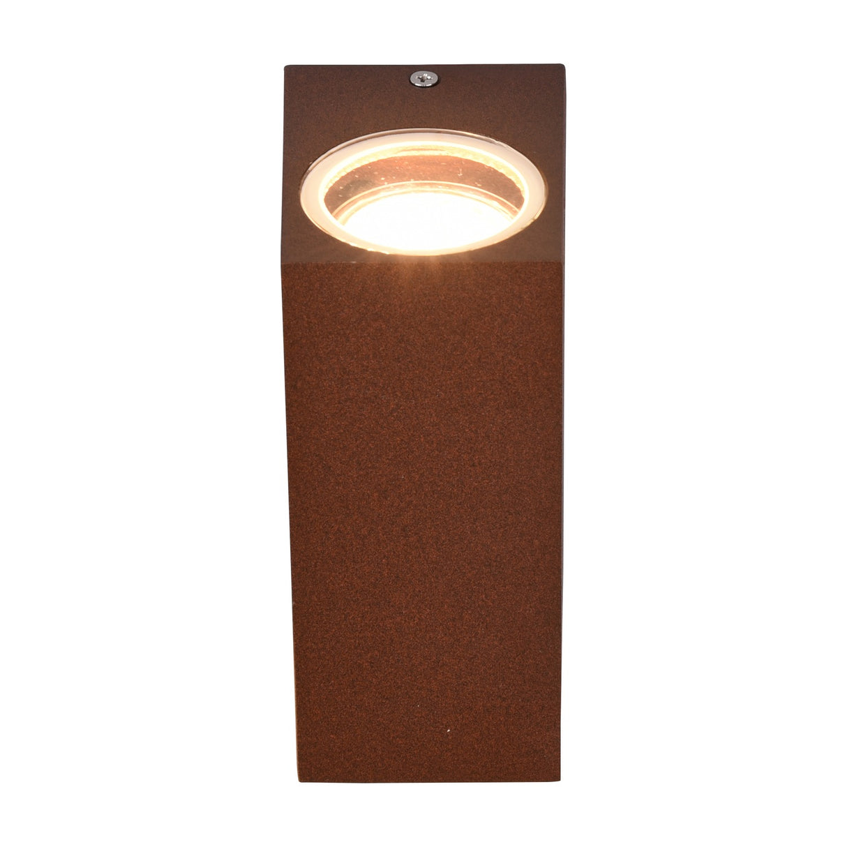 Roya Up Down Square Outdoor Wall Light – Rust