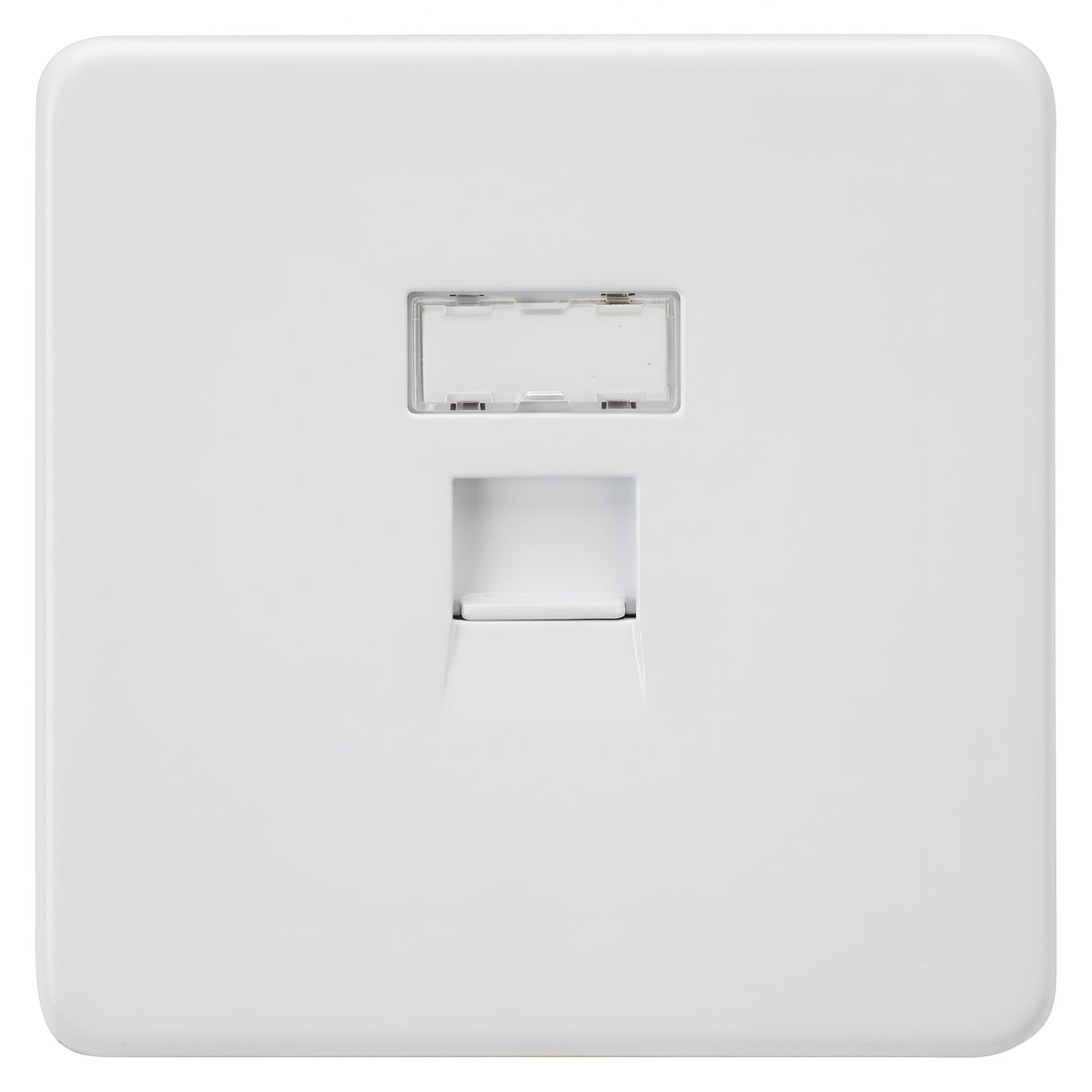 UTP CAT6a RJ45 Network Outlet - Matt White