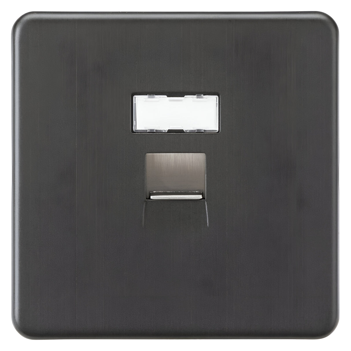 UTP CAT6a RJ45 Network Outlet - Smoked Bronze