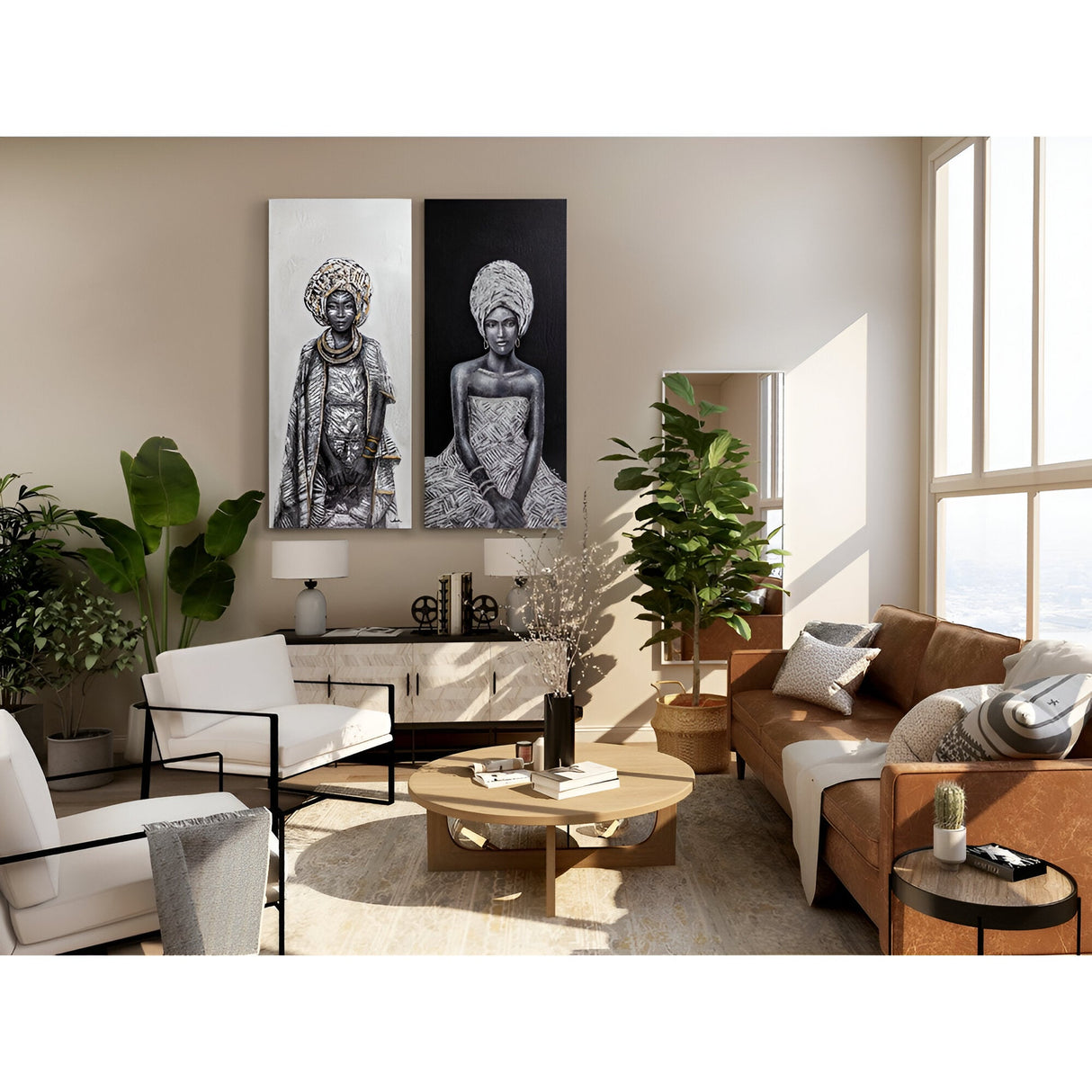 Johari African Heritage Acrylic Painting - 70x160cm