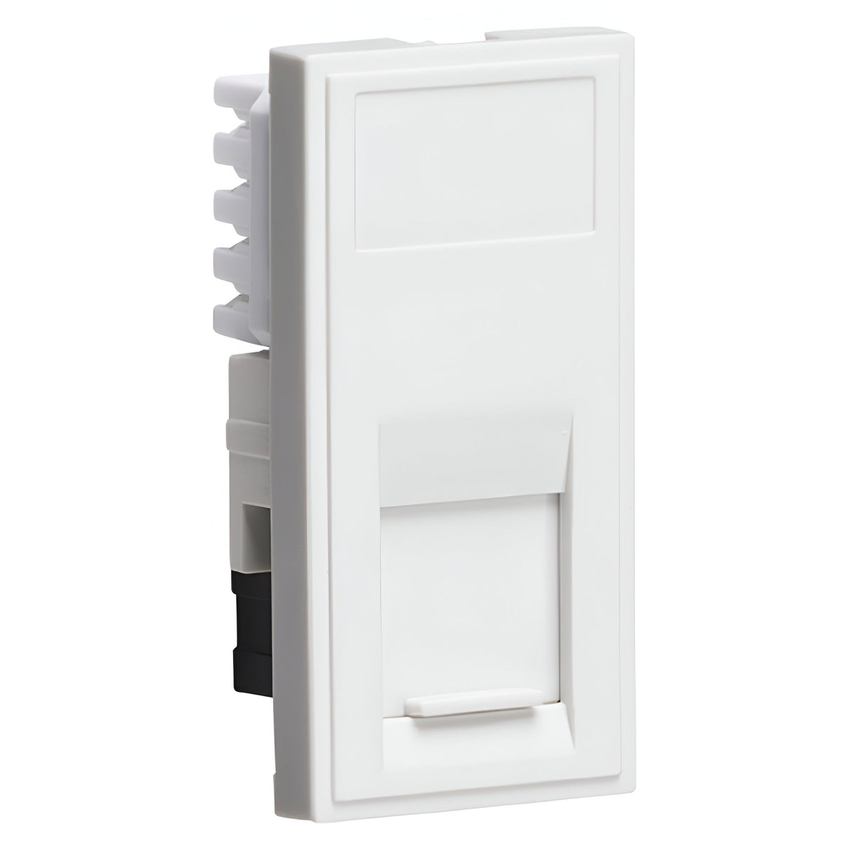 UTP CAT6A RJ45 Outlet module 25 x 50mm - White
