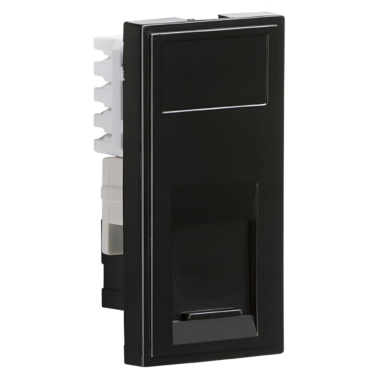 UTP CAT6A RJ45 Outlet module 25 x 50mm - Black