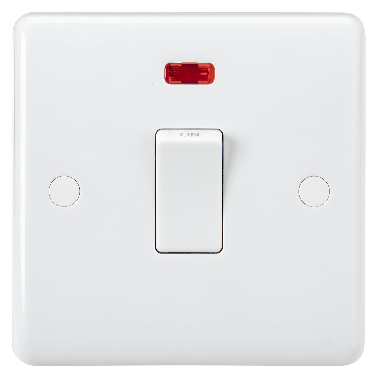 20A 1G DP Switch with Neon and Flex Outlet from base
