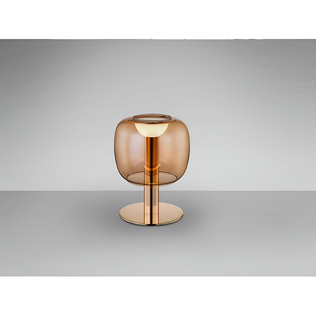Icon LED Glass Table Lamp 5W 3000K - Amber/Gold