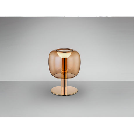 Icon LED Glass Table Lamp 5W 3000K - Amber/Gold