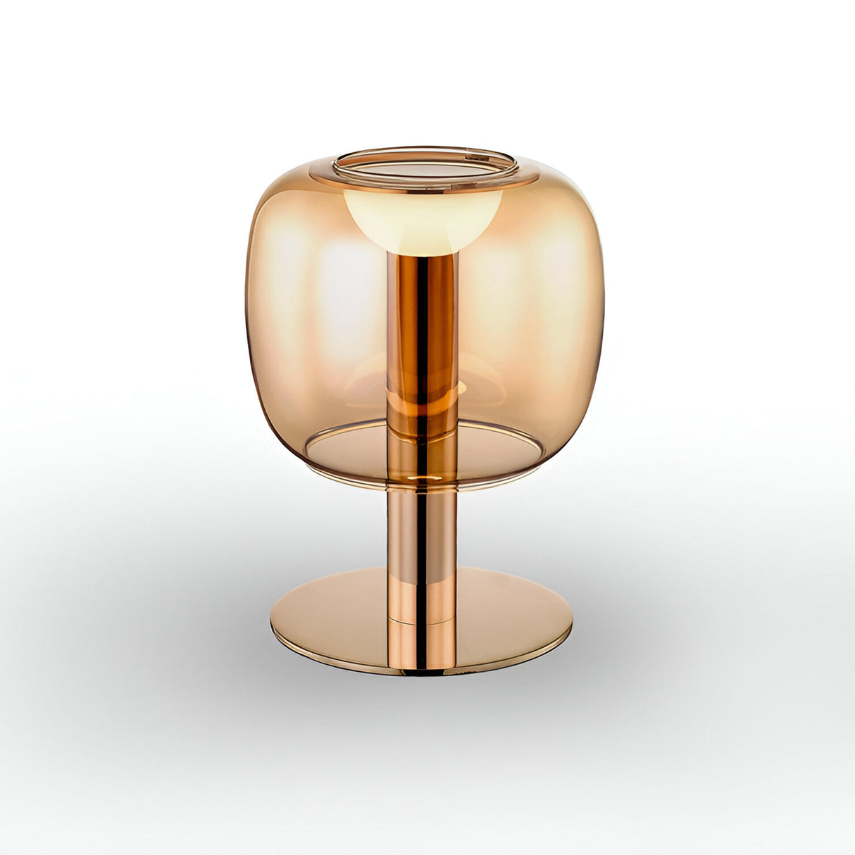 Icon LED Glass Table Lamp 5W 3000K - Amber/Gold