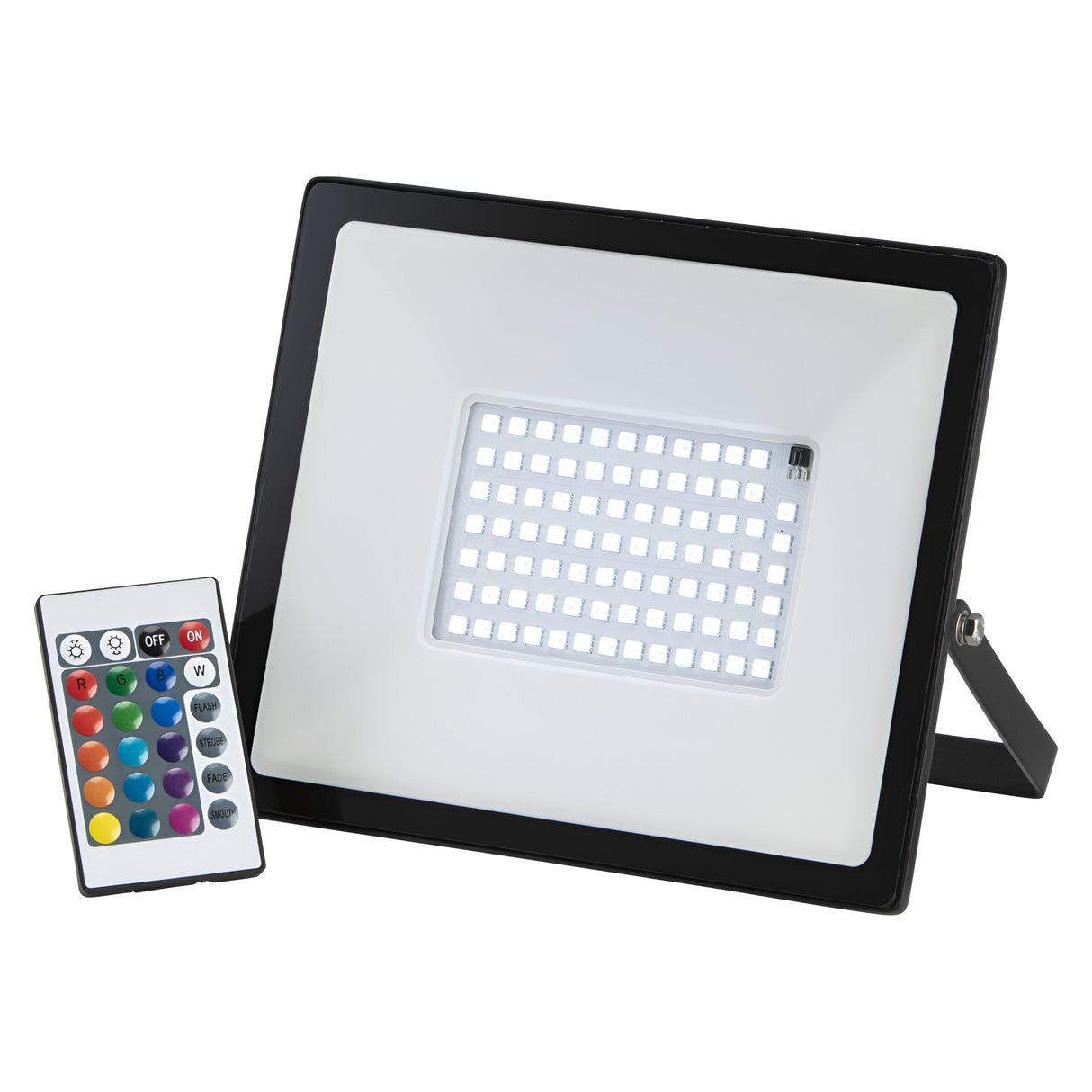 230V IP65 20W RGB LED Black die-cast aluminium floodlight