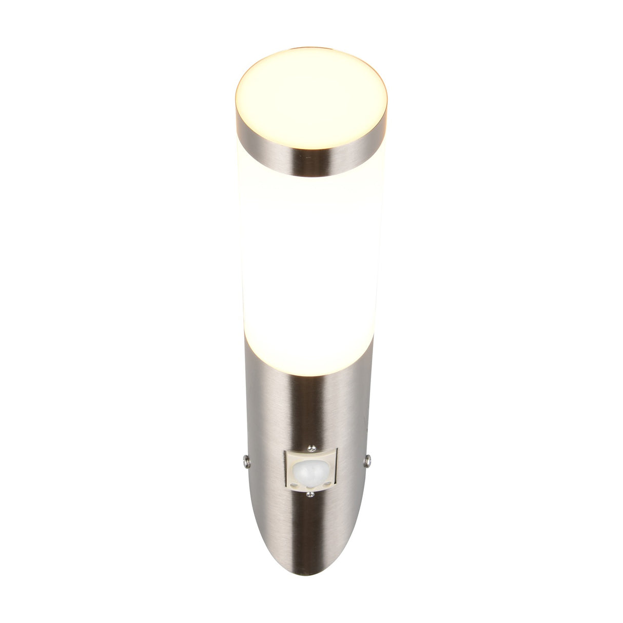 Trioto PIR Outdoor Wall Light – Satin Nickel
