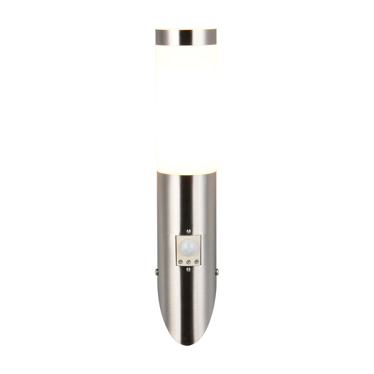 Trioto PIR Outdoor Wall Light – Satin Nickel