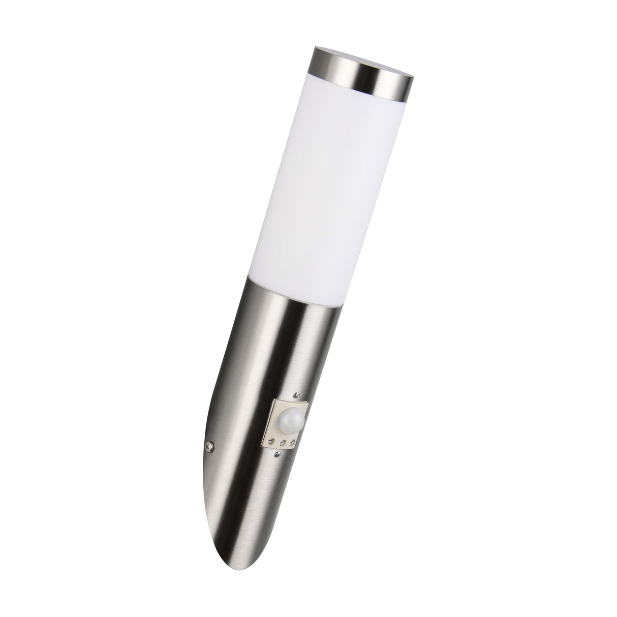 Trioto PIR Outdoor Wall Light – Satin Nickel