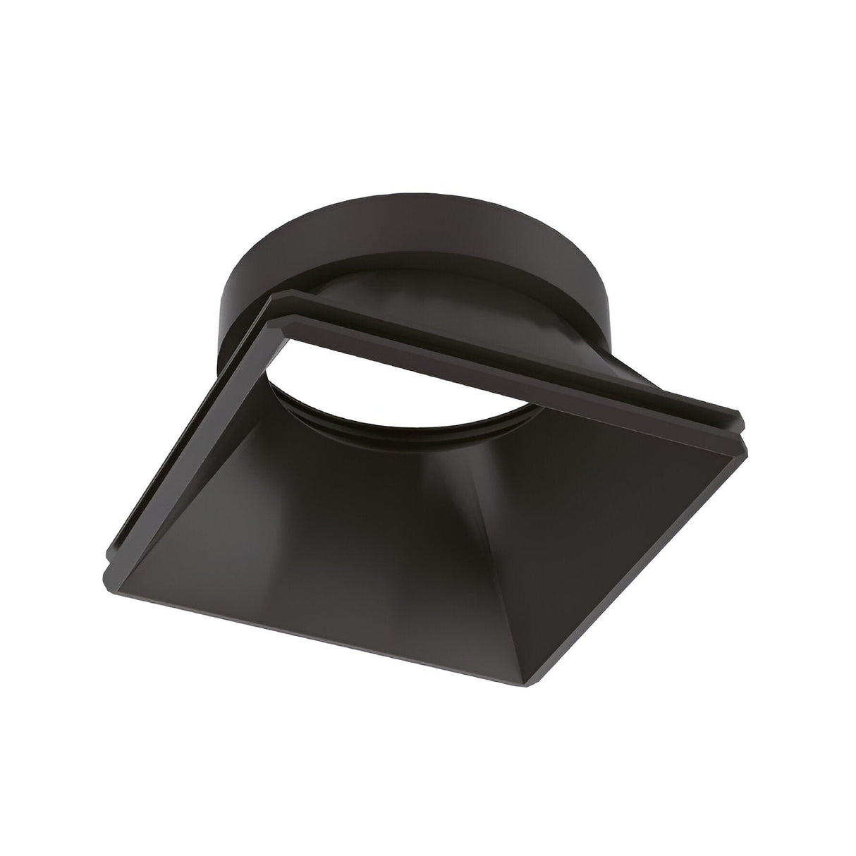 The Lumos Reflector Square Fixed Frame 65mm in Black is a sleek and modern recessed ceiling light fixture ideal for contemporary spaces. Its fixed square frame is angled downward for focused illumination, and the matte black finish enhances the aesthetic appeal of modern environments.