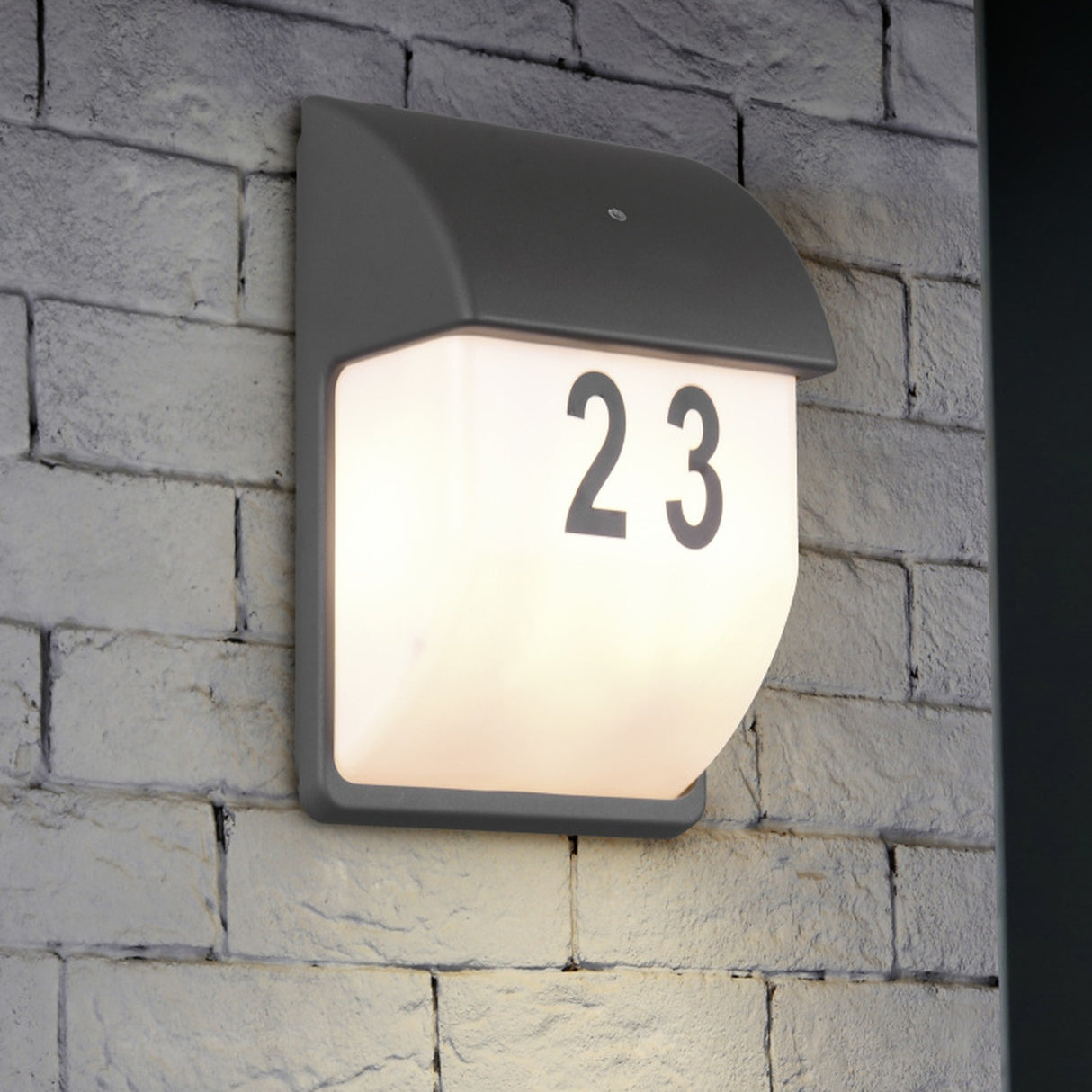 Mersey 2 Light Glass Outdoor Wall Light – Anthracite