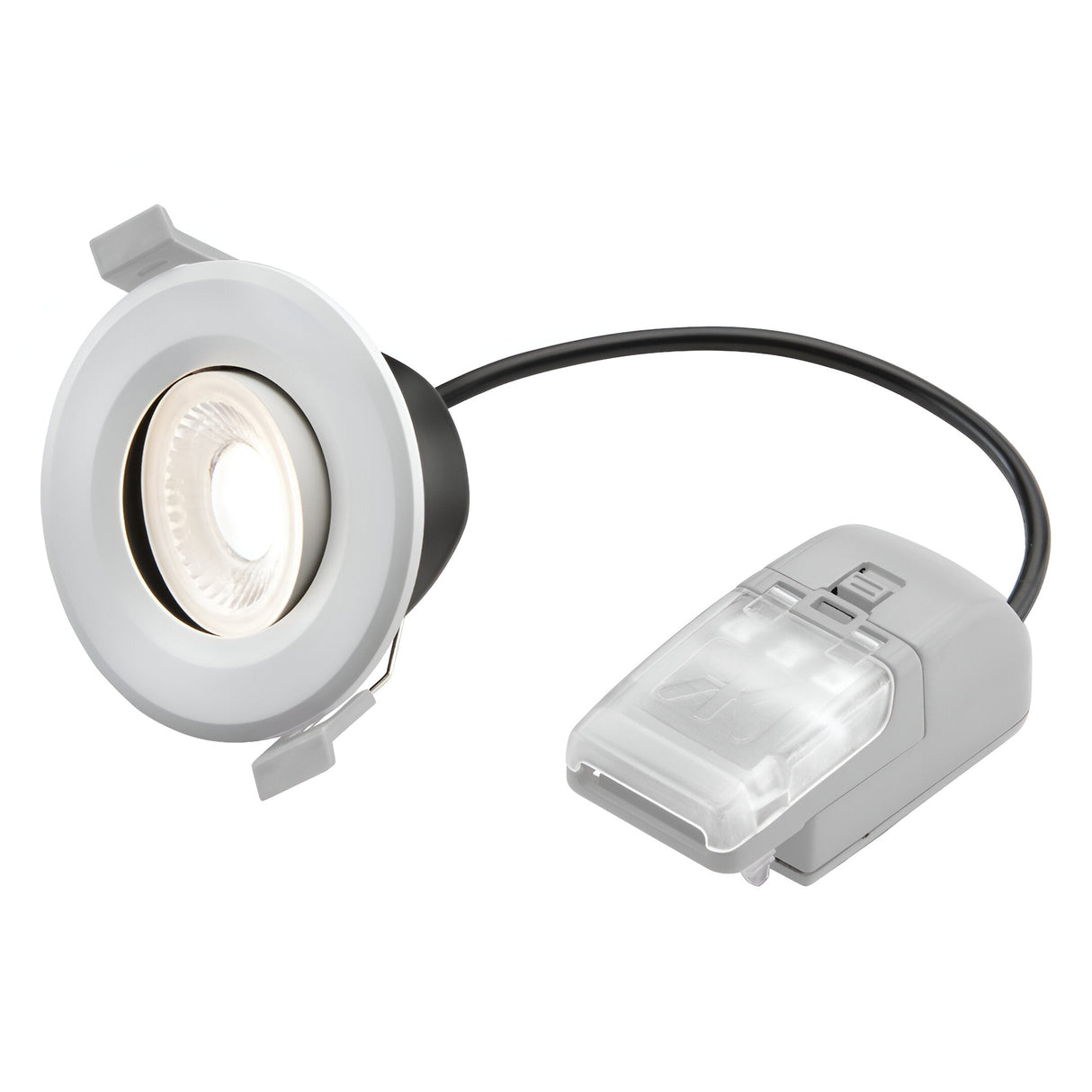 CyroLED Fire-Rated Tilt CCT LED Downlight - White (No Bezel)