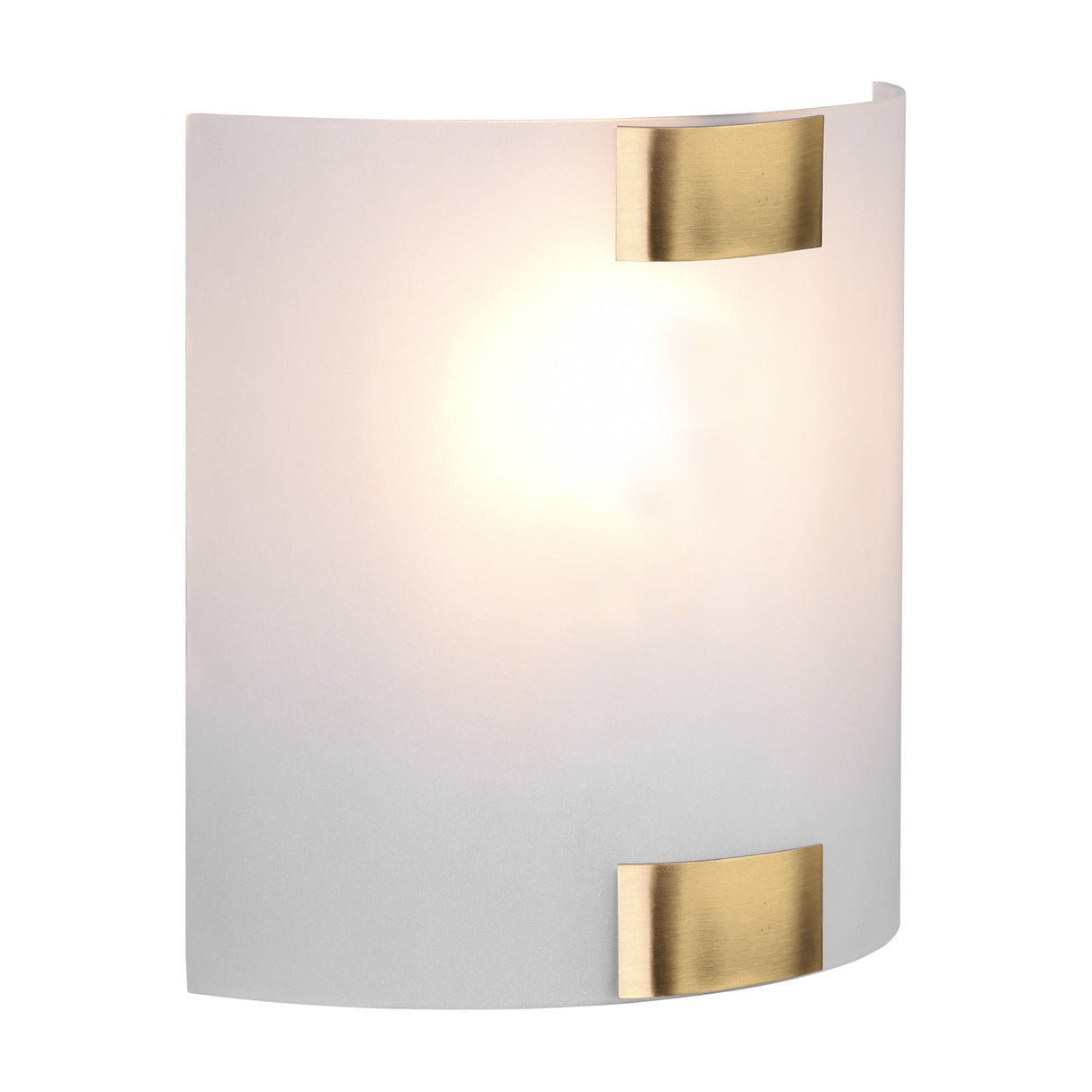 Pura Glass Wall Light – Antique Brass