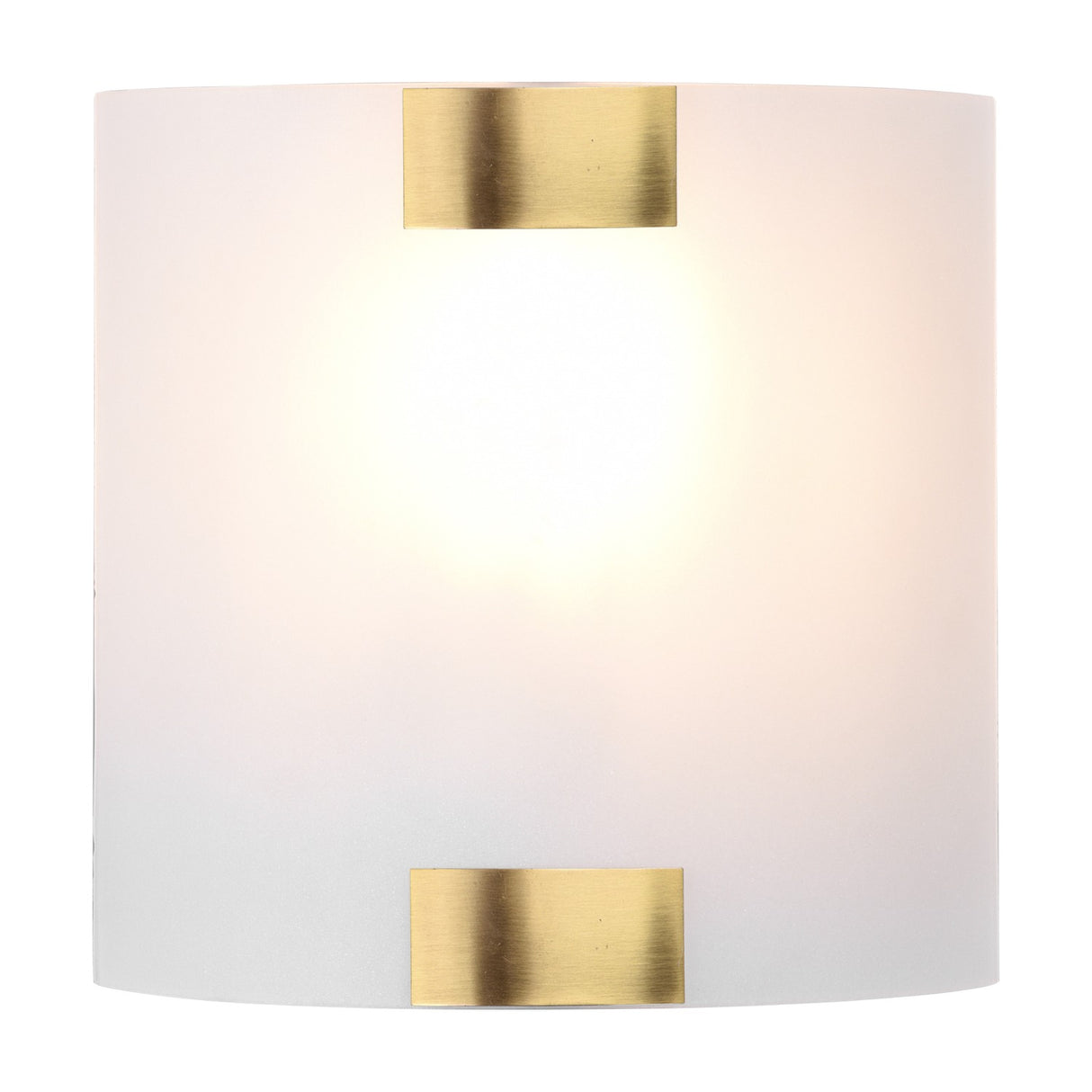 Pura Glass Wall Light – Antique Brass