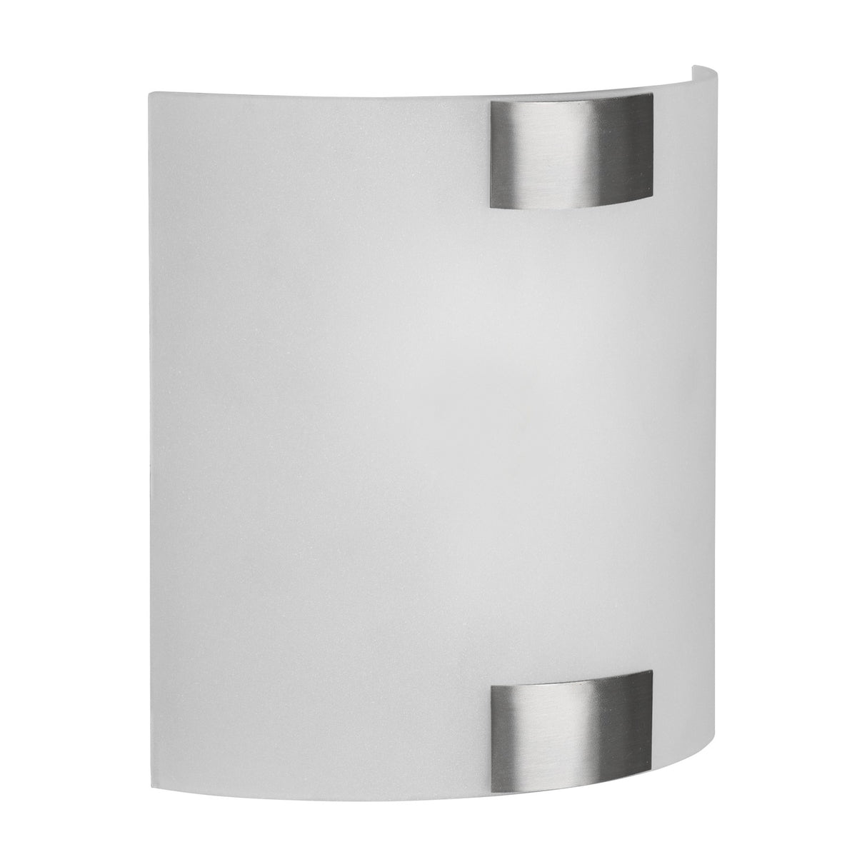 Pura Glass Wall Light – Satin Nickel