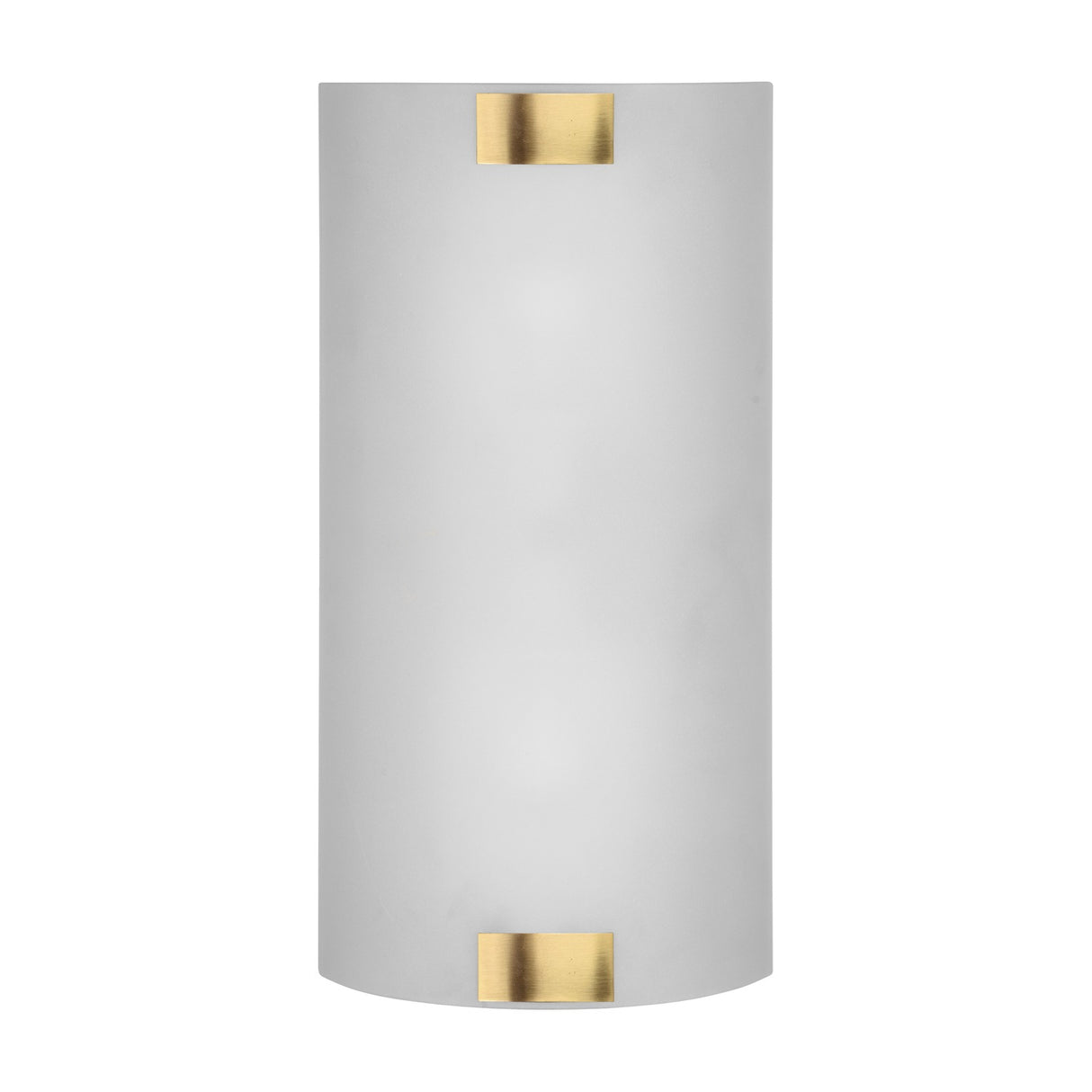 Pura 2 Light Glass Wall Light – Antique Brass