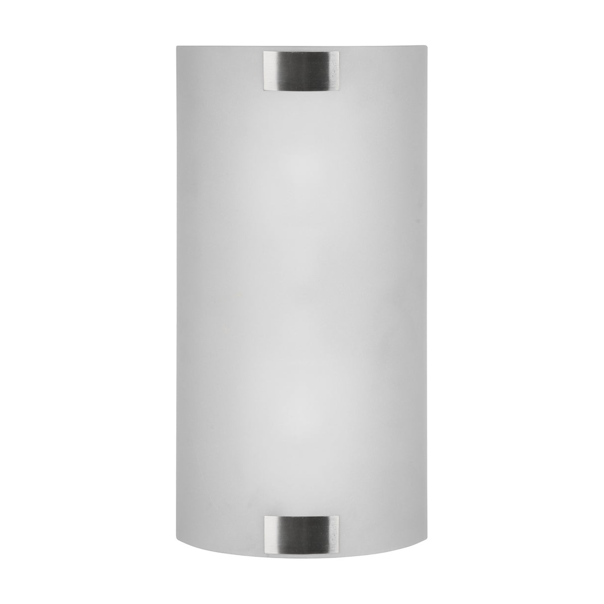 Pura 2 Light Glass Wall Light – Satin Nickel