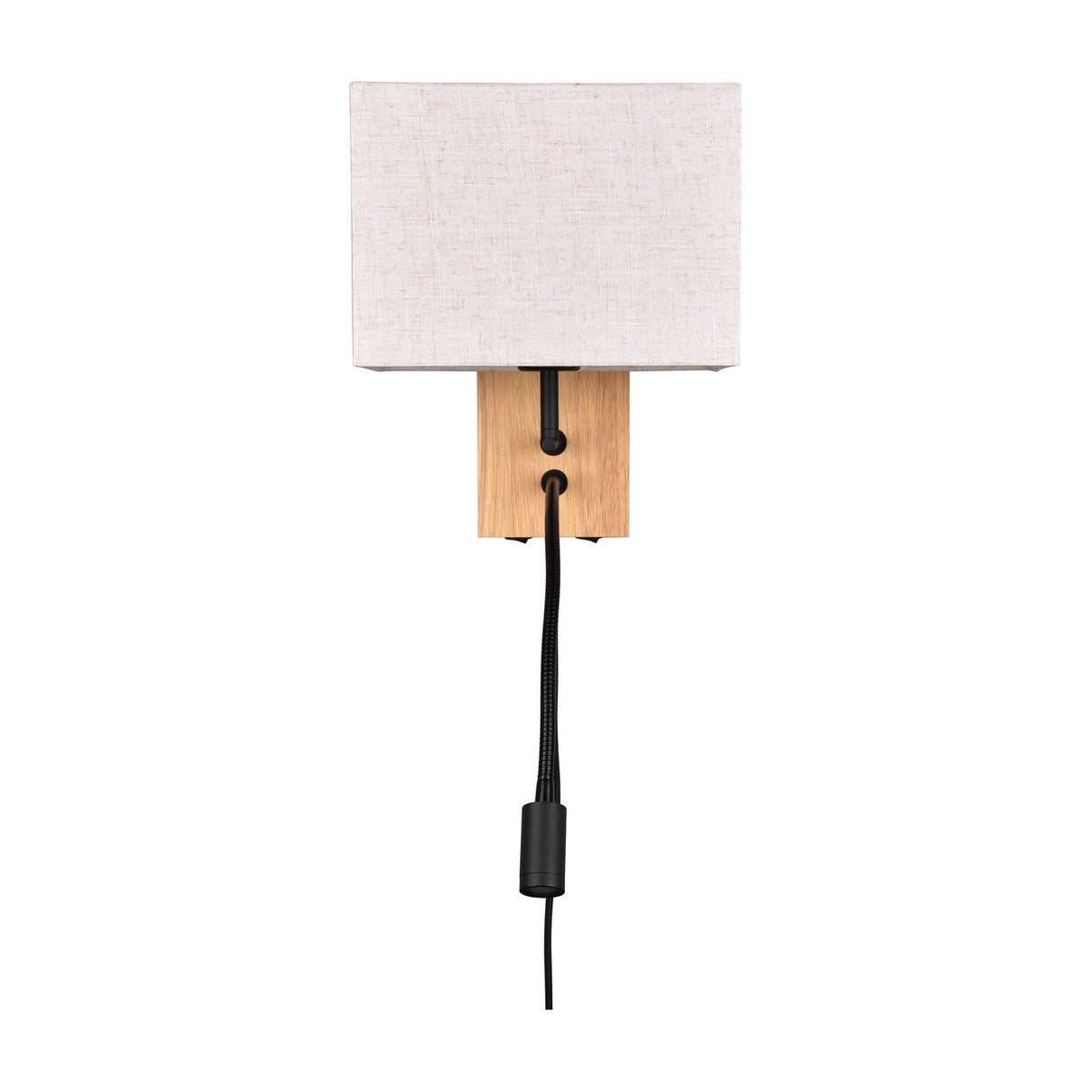 Nilam 2 Light Square Wall Light – Natural